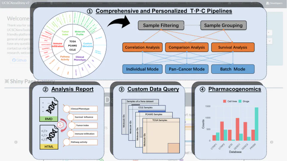 Facilitating integrative and personalized oncology omics analysis with UCSCXenaShiny